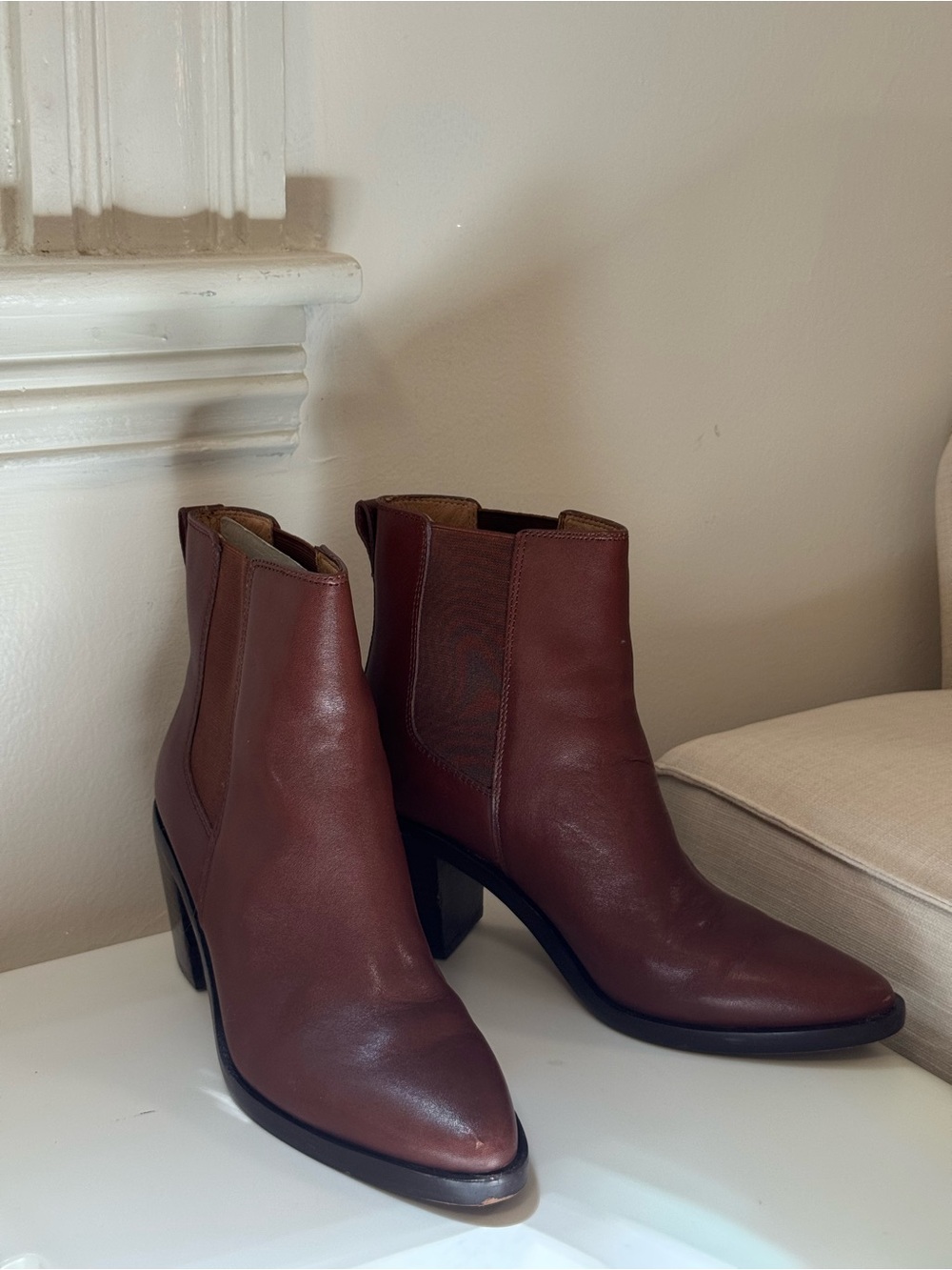 Madewell Leather Chelsea Boots